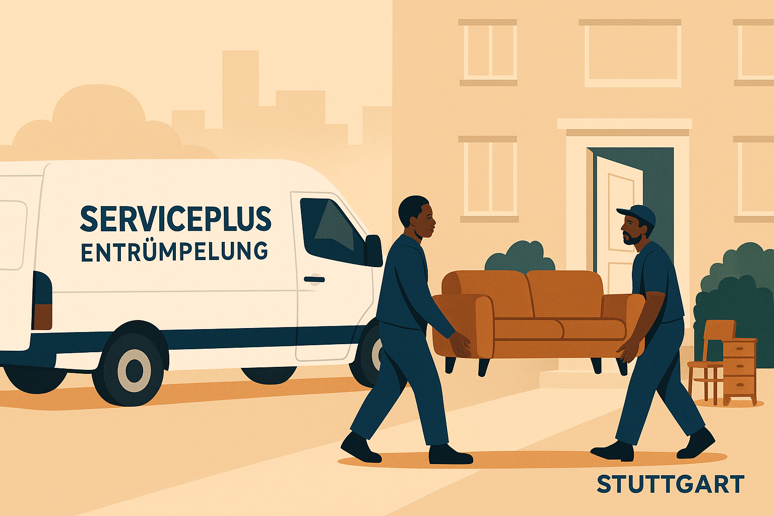 ServicePlus Entrümpelung Stuttgart - Professionelles Team bei Haushaltsauflösung und Wohnungsräumung
